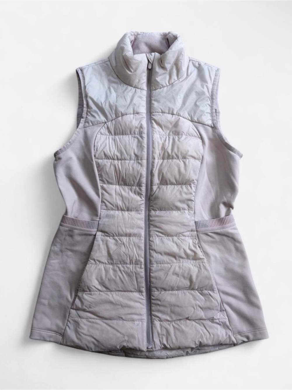 lululemon athletica Pale Pink Quilted Sleeveless Vest